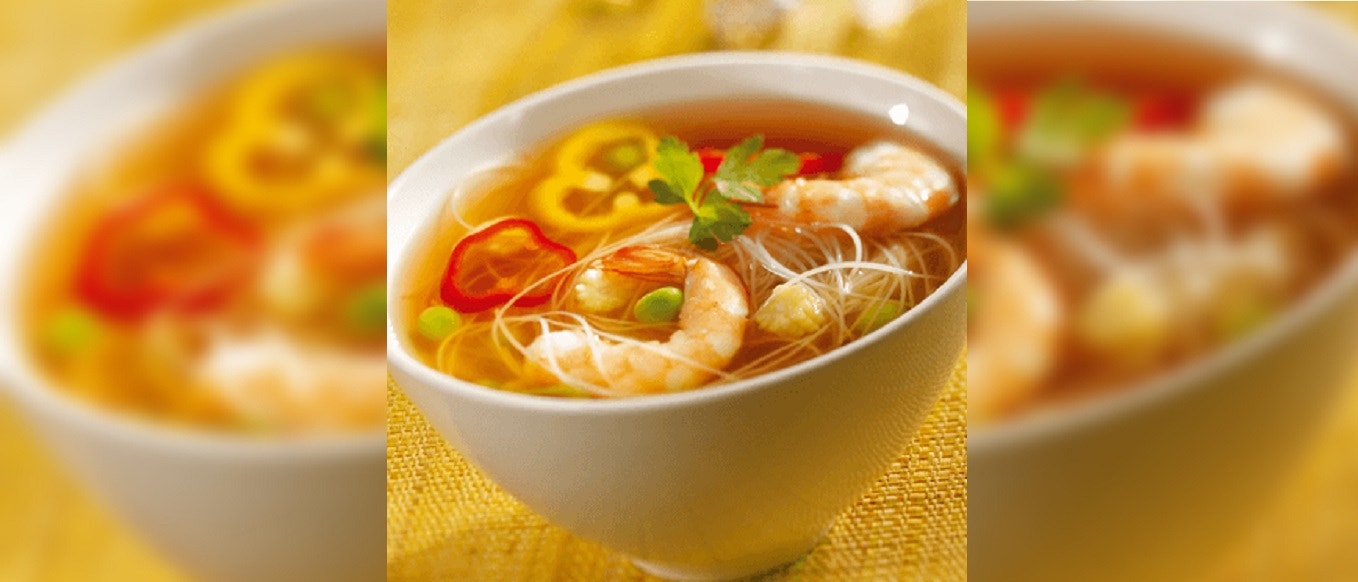 Zuppa Thai con gamberetti