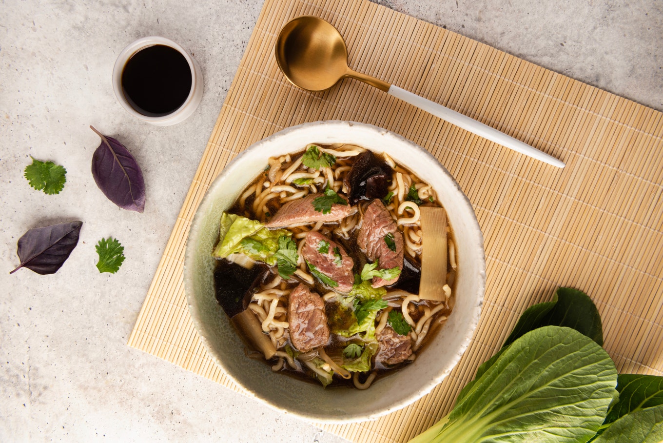 Ramen di manzo in stile coreano