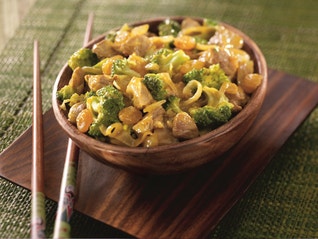 Curry di maiale, con cocco e verdure