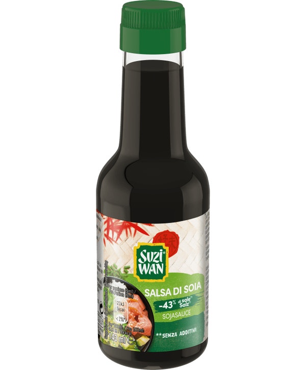 Salsa di soia Suzi Wan® da 143ml a ridotto contenuto di sale